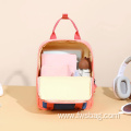 Hot-selling Fashion Style Pink Sky Blue Cute Girls Kid Bag Large Capacity Portable Comfortable Double Shoulder Kids Backpack